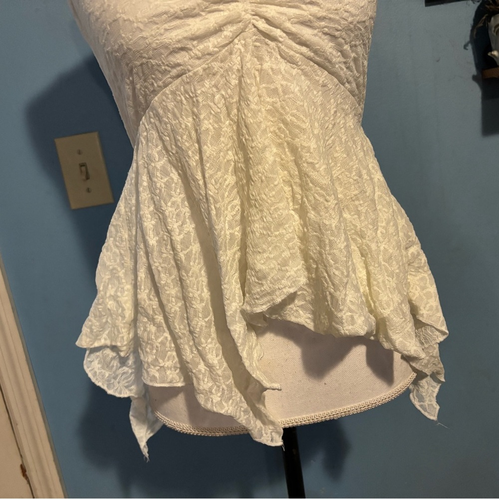 See You Monday, White Lace, Tank Top - Picture 3 of 6